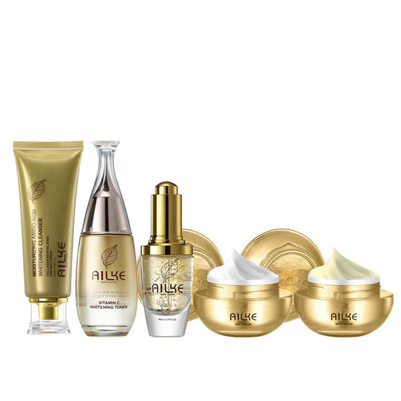 Kit Completo de Cuidado Facial Día y Noche - Crema Reafirmante Antiarrugas con Efecto Iluminador