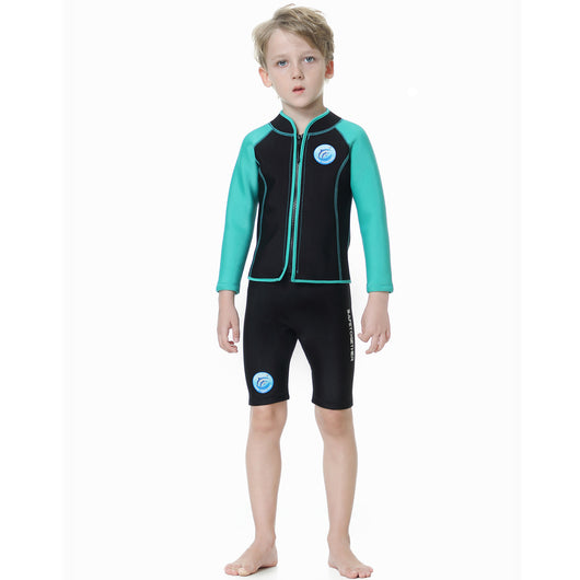 Traje de Buceo Infantil de Dos Piezas con Manga Larga - Image 37