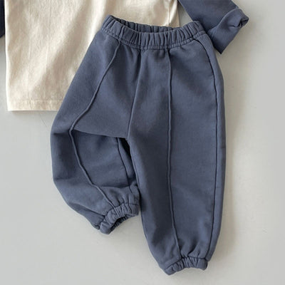 Pantalones Casuales Infantiles de Color Sólido - Estilo Coreano - Image 5