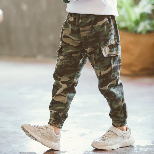 Pantalones Tácticos Infantiles Camuflaje Militar