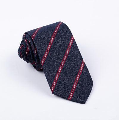 Corbata de Poliéster Jacquard con Rayas - Empaque Individual - Image 12