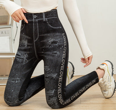 Pantalones Skinny Reductores en Denim Sintético para Mujer - Image 9