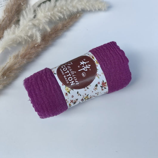 Pañuelo de Algodón y Lino Arrugado Monocromático - Image 15