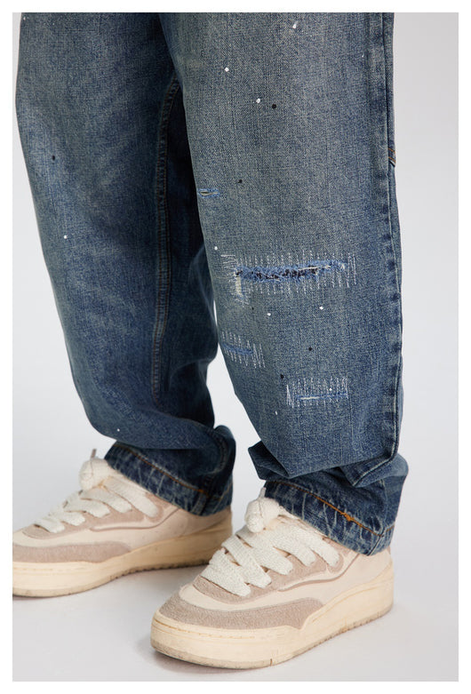 Jeans Rectos Holgados Lavados para Primavera - Versátiles y Cómodos - Image 10