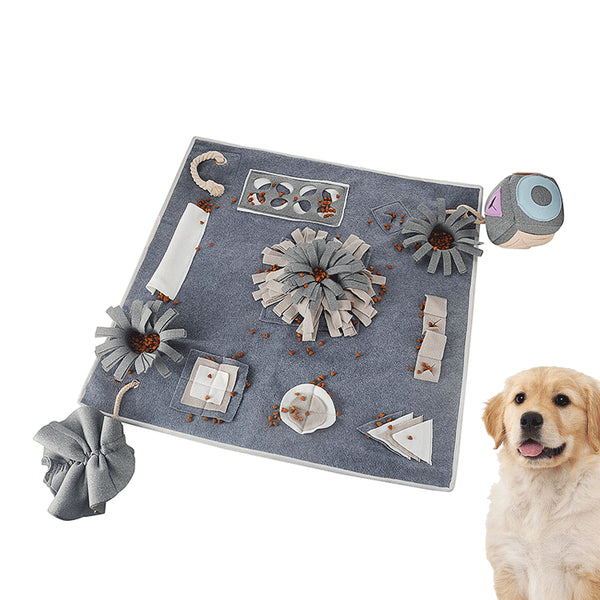 Tapete de Olfato Interactivo para Mascotas - Puzzle Lento Consume Energía