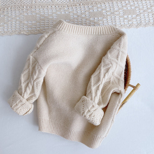 Cardigan Suéter Coreano Diamante Niño Estilo Moderno - Image 4