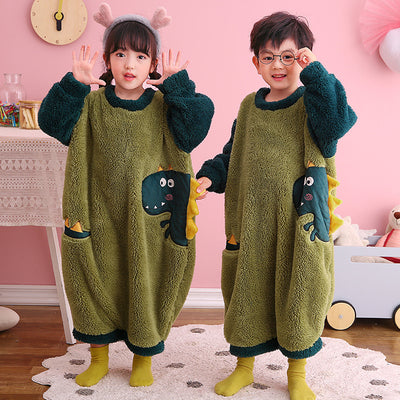 Pijama Dinosaurio Enterizo Cómodo para Niños