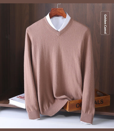 Suéter Escote V Lana Estilo Coreano - Polera Base Versátil - Image 26