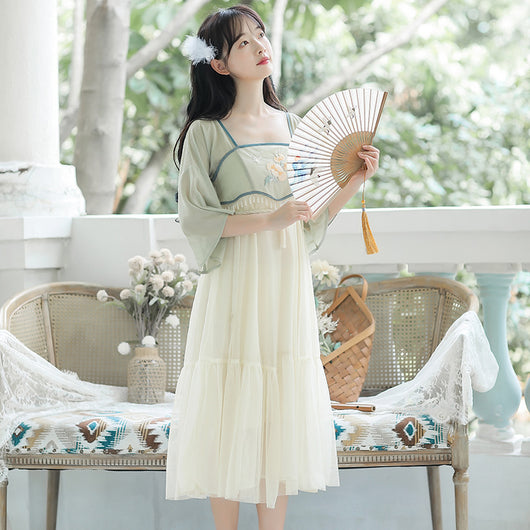 Hanfu Tradicional Mejorado con Bordado Guofeng Xianqi - Image 10