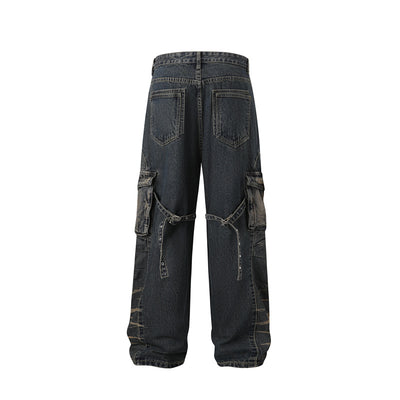 Pantalones Vaqueros de Calle Estilo Americano con Personalidad - Image 9