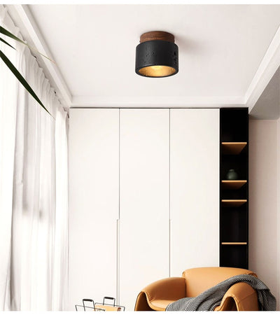 Lámpara de Techo Moderna Minimalista Negra y Amarilla - Image 14