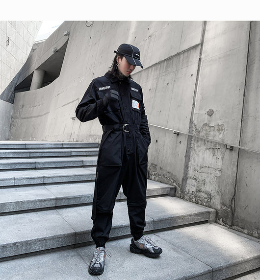 Overol Casual Unisex de Fibra Poliéster Estilo Japonés - Image 11