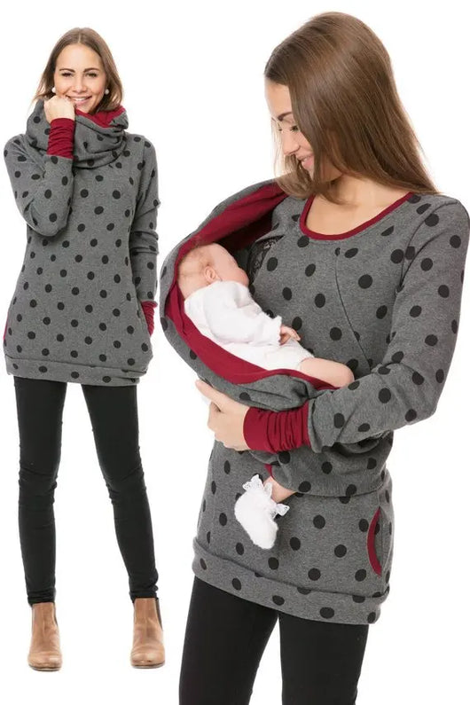 Sudadera con Capucha para Lactancia Materna - Manga Larga Mujer - Image 29