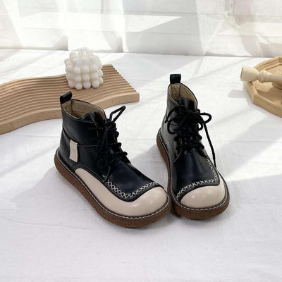 Botas Martin Retro de Encaje para Mujer - Suela Gruesa Otoño Invierno - Image 22
