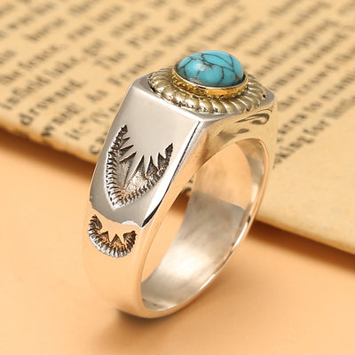 Anillo de Plata Esterlina con Turquesa Takahashi - Image 4