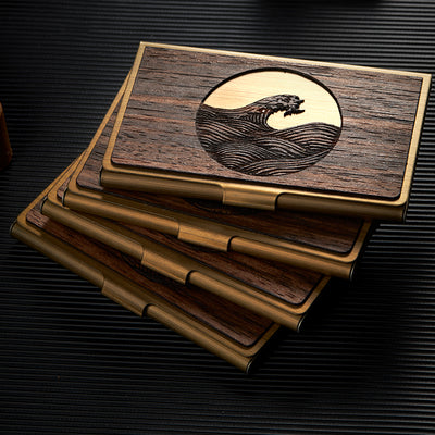 Tarjetero Ejecutivo de Acero Inoxidable y Madera con Grabado Personalizado - Image 13