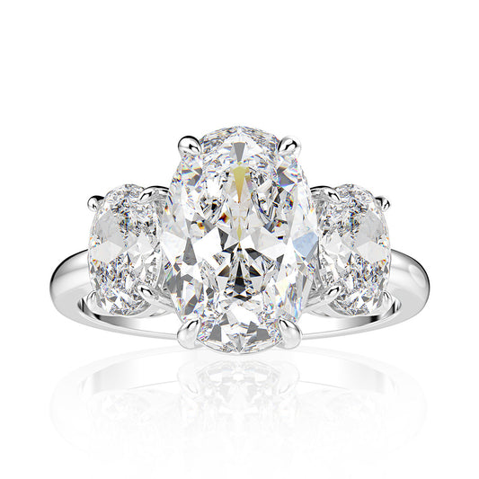Anillo de Propuesta en Oro Blanco 18K con Diamante de Alto Carbono - Image 2