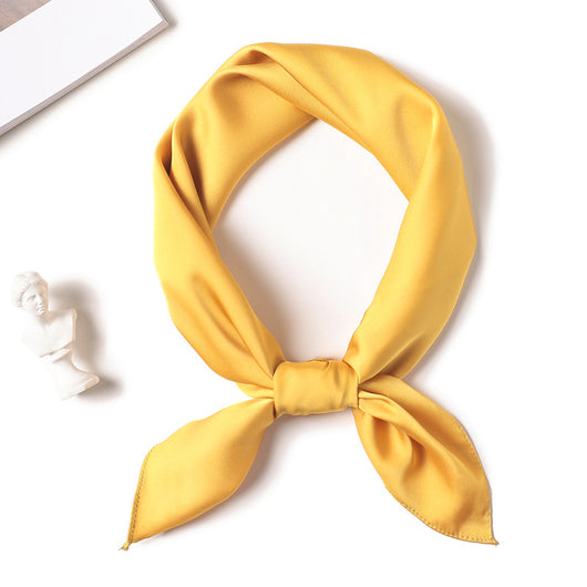 Pañuelo de Seda Liso con Amarre para Cabello - Image 45