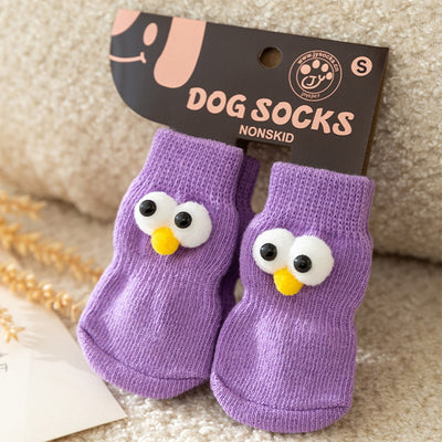 Calcetines Antideslizantes para Mascotas con Ojos Grandes y Diseño Adorable - Image 9