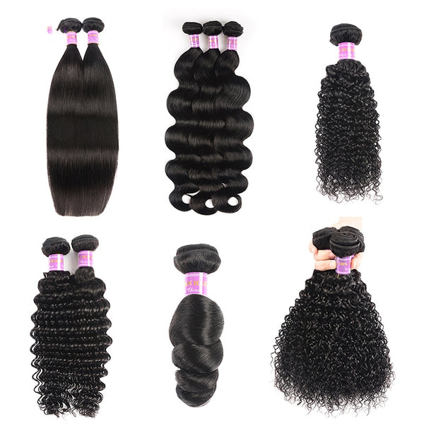 Peluca de Cabello Humano con Flequillo Cortina
