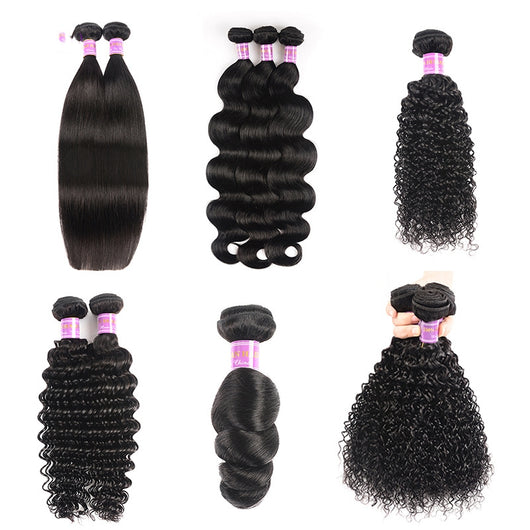 Peluca de Cabello Humano con Flequillo Cortina