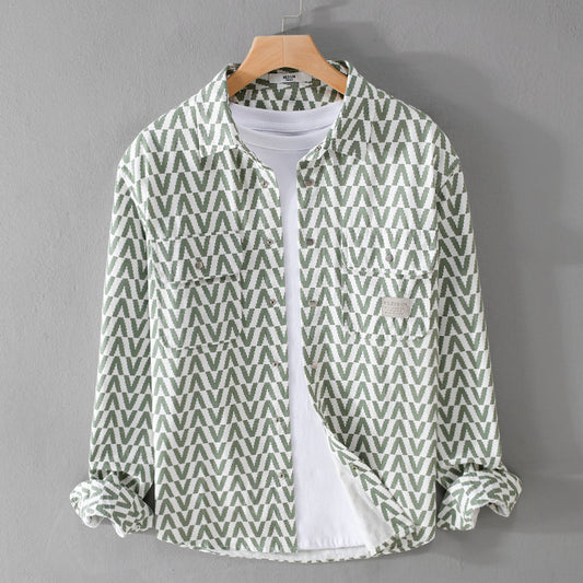 Camisa Casual de Cuadros para Hombre - Manga Larga Suelta
