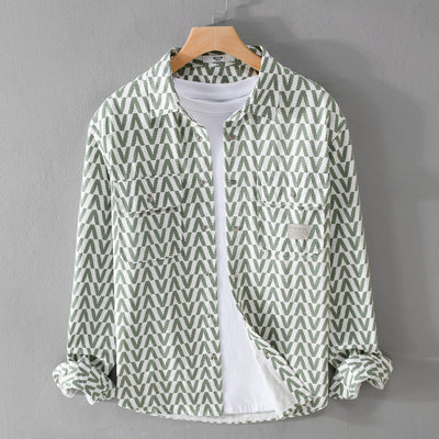 Camisa Casual de Cuadros para Hombre - Manga Larga Suelta