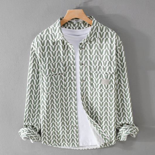 Camisa Casual de Cuadros para Hombre - Manga Larga Suelta