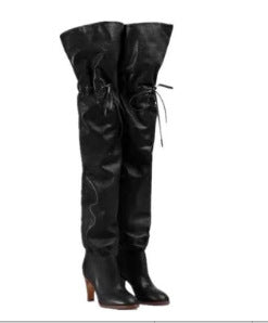 Botas Altas Elásticas de PU Sintético - Image 5