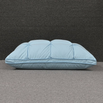 Almohada de Plumón de Ganso Blanco con Funda de Algodón para Dormir Profundo - Image 6