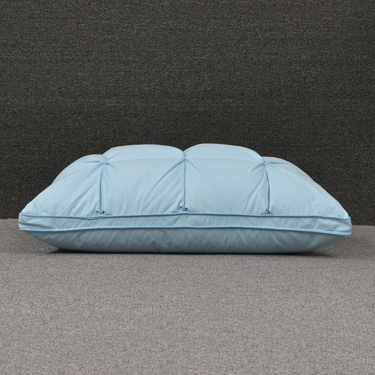Almohada de Plumón de Ganso Blanco con Funda de Algodón para Dormir Profundo - Image 6