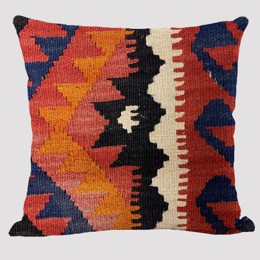 Almohada Reversible Étnica de Lino Bohemio Doble Cara - Image 2
