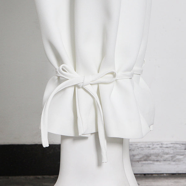 Trajes Primavera Verano Blancos de Doble Capa - Colección Elegancia Sólida