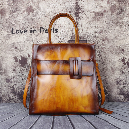 Bolso Bandolera de Cuero Genuino Estilo Chino Grande Capacidad - Image 12