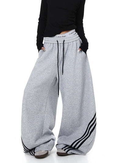 Pantalones de Chándal Cortos Retro a Rayas con Bloques de Color para Mujer - Image 14