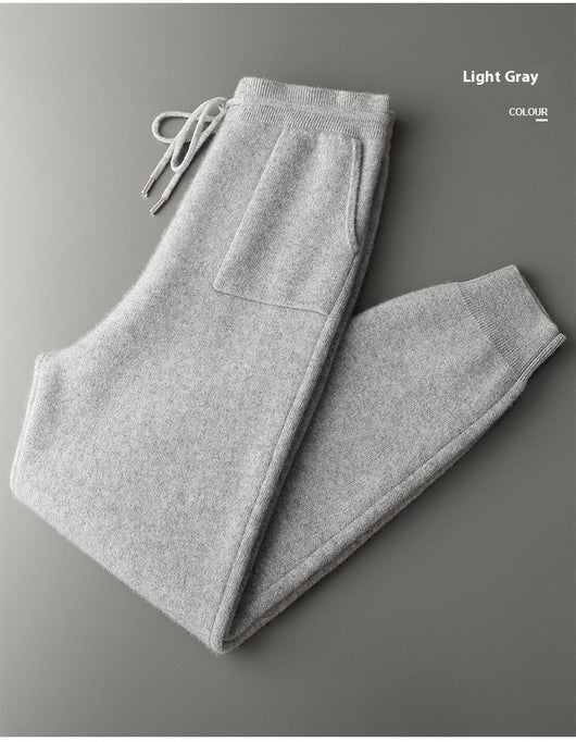 Conjunto de Sudadera con Capucha y Pantalón Tejido de Color Liso para Hombre - Image 19