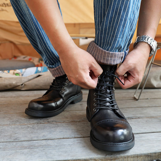 Zapatos Casuales de Cuero para Hombre con Suela Gruesa