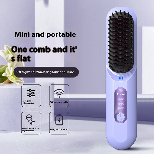 Peine Inalámbrico con Aniones - Cuidado Suave del Cabello