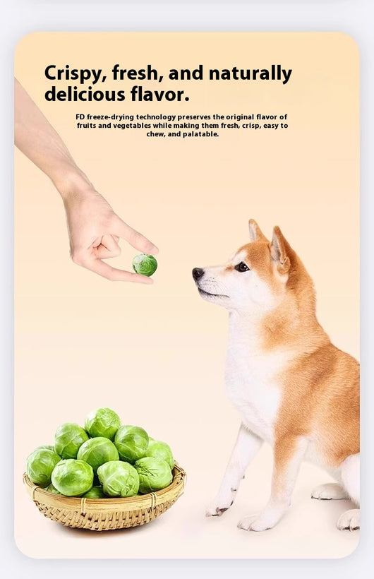 Snacks de Brócoli de Bruselas Liofilizados para Perros - Image 7