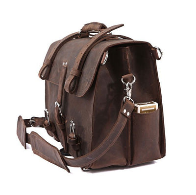 Bolsa de Viaje Vintage Cuero Crazy Horse para Hombre - Image 10