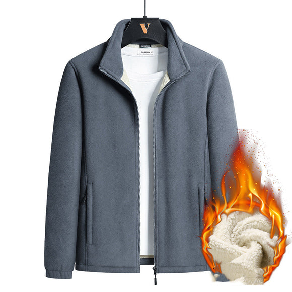Chaqueta Polar Suelta para Adultos Mayores