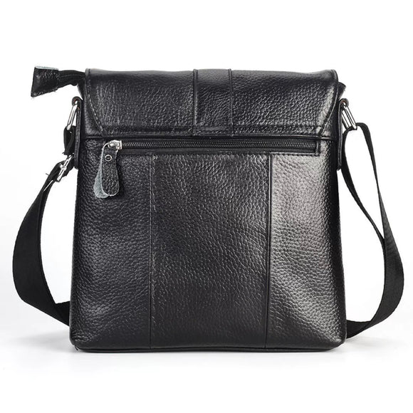 Bolsa Bandolera de Cuero Genuino para Hombre - Piel de Res Premium