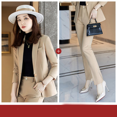 Traje Ejecutivo Femenino de Dos Piezas en Colores Sólidos - Image 11