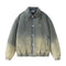 Chaqueta Denim Acolchada con Degradado de Color