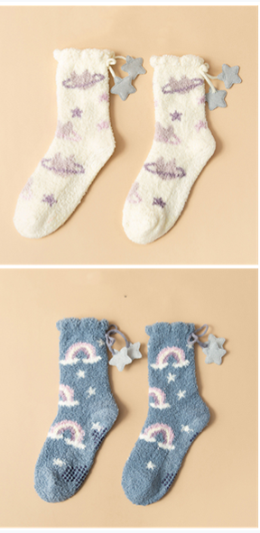Calcetines Térmicos Gruesos para Mujer Estilo Coreano con Forro Polar - Image 14