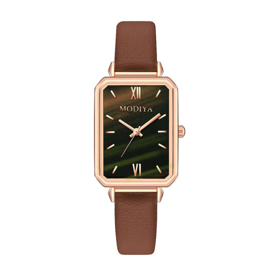 Reloj Cuadrado Retro para Mujer Verde - Elegancia Clásica - Image 6
