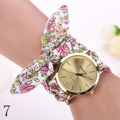 Reloj de Pulsera Garden Flower para Mujer con Correa de Tela - Image 7
