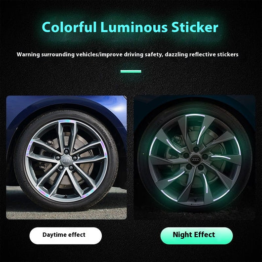 Pegatinas Luminosas de Advertencia Arcoíris para Auto - Image 5