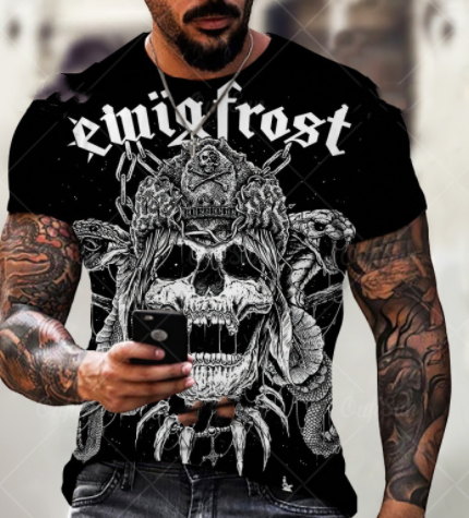 Playera Calavera 3D para Hombre - Diseño Moderno y Casual - Image 8