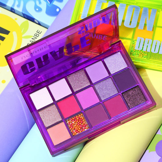 Paleta de Sombras Neon Party 15 Colores - Brillos, Glitter y Tonos Mate - Image 14